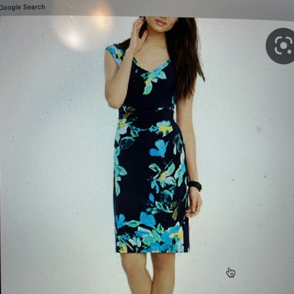 Lauren Ralph Lauren Floral-Print Cowl-Neck Dress, Size 22W